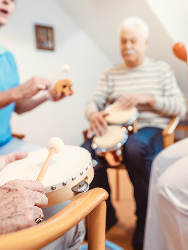 Seniors playing instruments