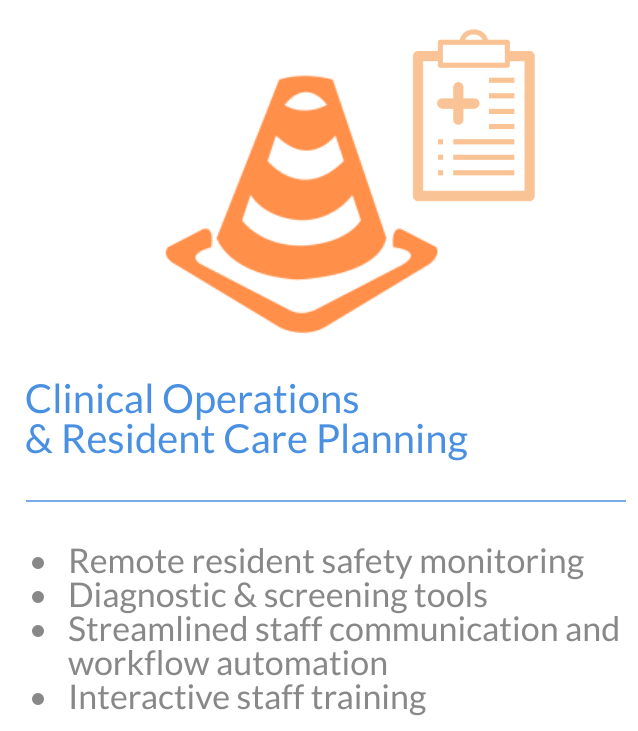 Image with text of clinical operations and resident care planning